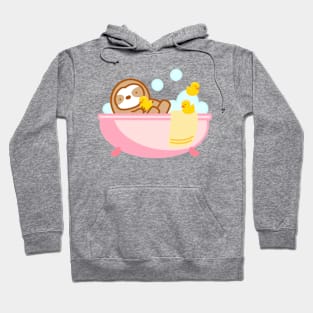 Cute Bubble Bath Sloth Hoodie